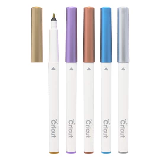 6 Packs: 5 ct. (30 total) Cricut&#xAE; Metallic Med Point Pen Set